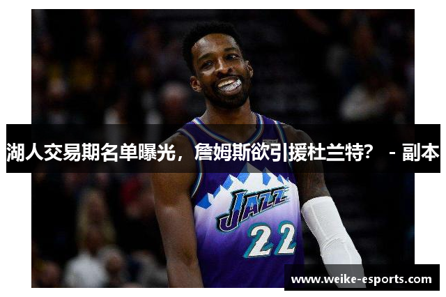 湖人交易期名单曝光，詹姆斯欲引援杜兰特？ - 副本